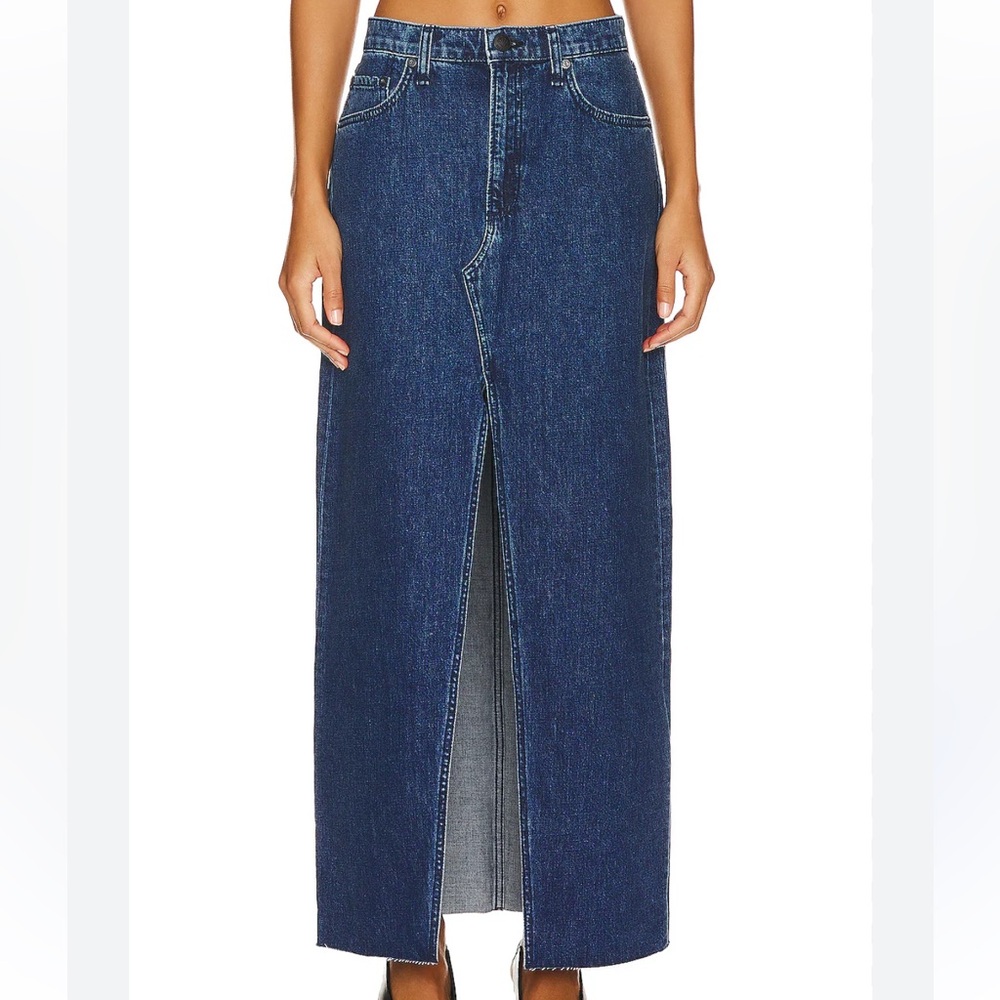 Rag & Bone‎ SZ 30 Japanese Kaihara Denim the Avery in Ari maxi skirt